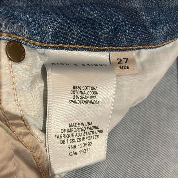 Rich & Skinny Malibu denim shorts SZ 27 - Picture 3 of 6